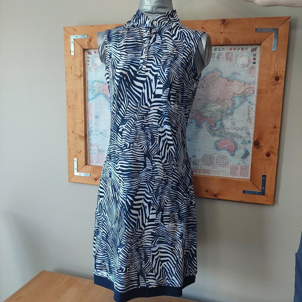 Zebra Print Midi Dress